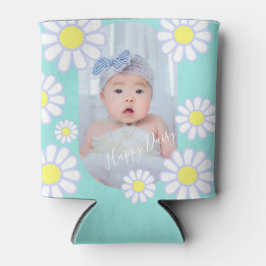 Daisy Simple Pastel Aqua Foto Baby Dosenkühler