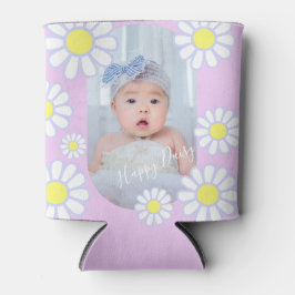 Daisy Simple Pastel Pink Foto Baby Dosenkühler