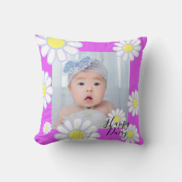 Daisy Simple Violet Foto Kissen