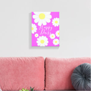 Daisy Simple Violet Leinwanddruck