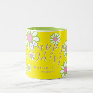 Daisy Simple Yellow Zweifarbige Tasse