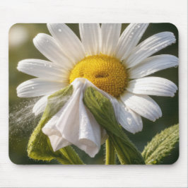 Daisy Sneezing Into a Handkerchief Mousepad