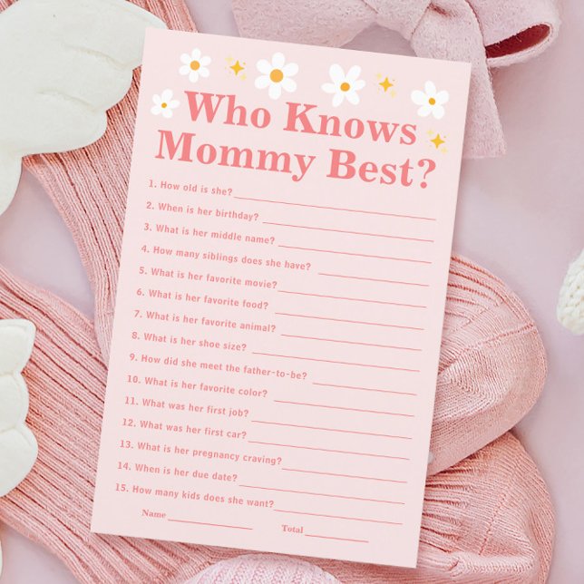 Daisy Spring Baby Shower kennt Mommy Best Game (Von Creator hochgeladen)