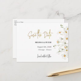Daisy Spring blüht Save the Date Postkarte