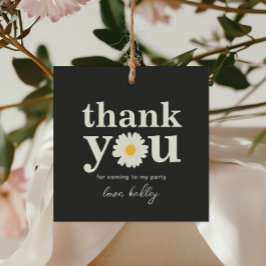 Daisy Square Vielen Dank Tag Geschenkanhänger