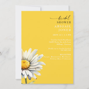 Daisy Stem Printemps Jaune nuptiale Invitation