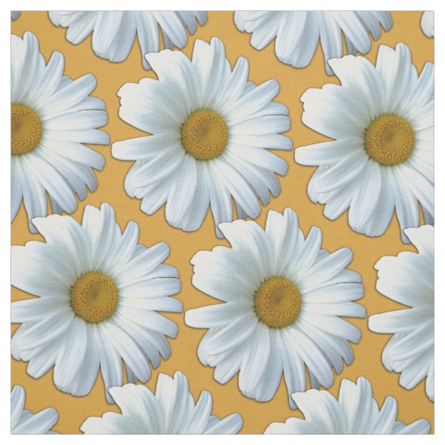 Daisy Stoff Yellow Daisy Fabric Cotton oder Poly (Muster)