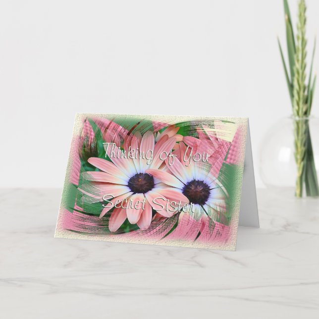 Daisy Swirl passt jede Gelegenheit an Karte (Vorderseite)