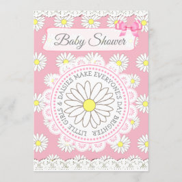 Daisy Themed Girl's Baby Shower Einladung