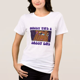 Daisy Tips & Sassy Lips Daisy Nail Tri-Blend Shirt