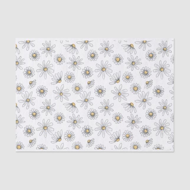 Daisy Tissue Paper Seidenpapier (Vorderseite)