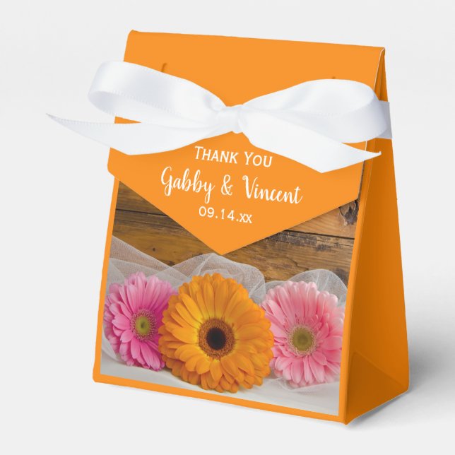 Daisy Trio Country Wedding Geschenkschachtel (Vorderseite)