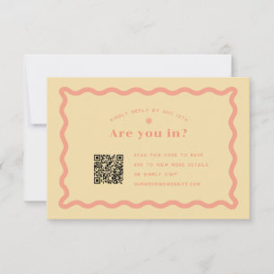 Daisy-UAWG mit QR-Code RSVP Karte