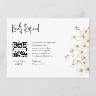 Daisy UAWG Wedding QR CODE Details auf der Rücksei Begleitkarte