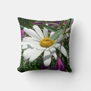 Daisy und Fireweed-Wildblume Kissen
