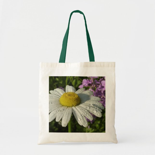 Daisy und Summer Lilac Wildblume Tragetasche (Vorne)