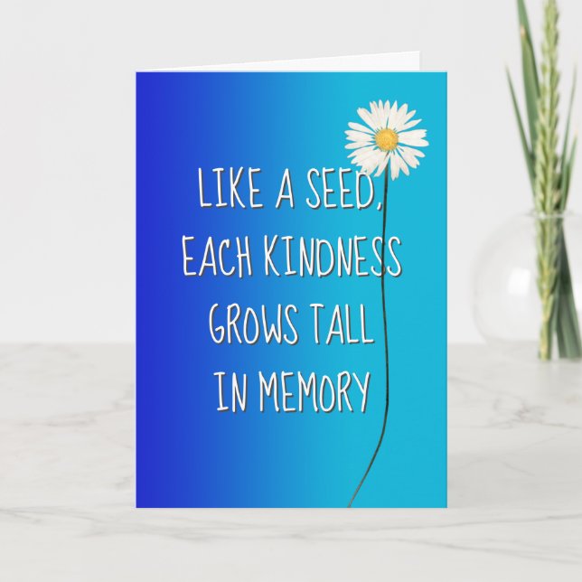 Daisy Vielen Dank Karte (Vorderseite)