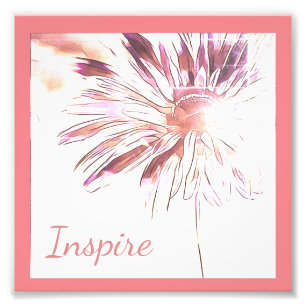 Daisy-Wanddekor inspiriert Fotodruck