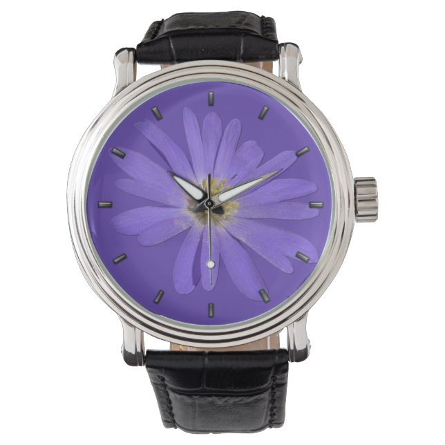 Daisy Watch Classic Lila Daisy Wrist Watch Armbanduhr (Vorderseite)