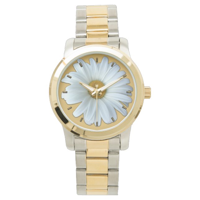 Daisy Watch Classic Wildblume Daisy Wrist Watch Armbanduhr (Vorderseite)