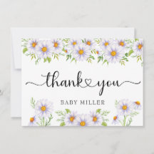 Daisy Watercolor | Vielen Dank