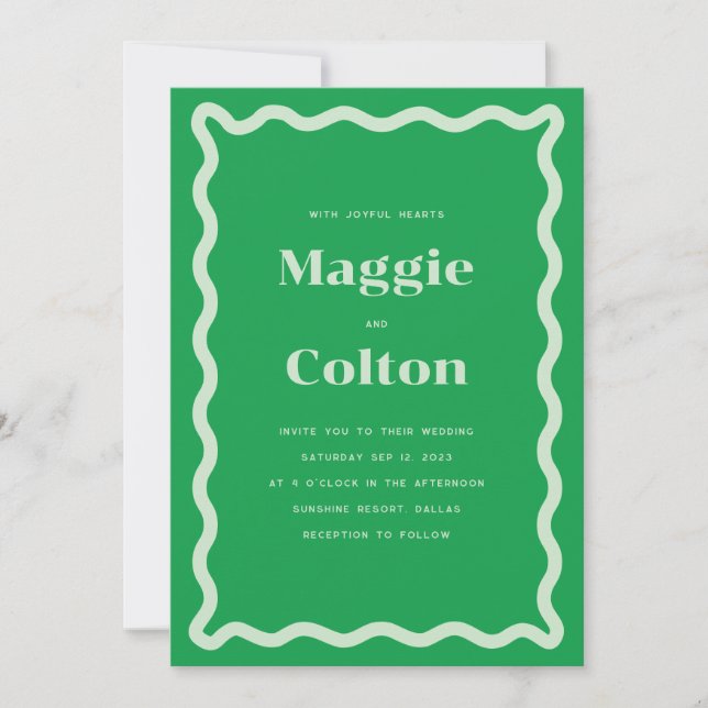 Daisy Wedding Einladung (Vorderseite)