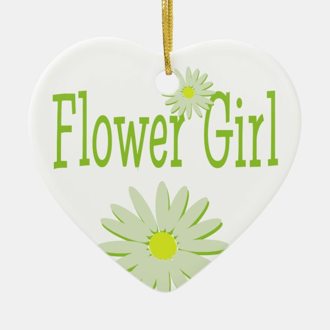Daisy Wedding/Flower Girl Keramikornament (Vorne)