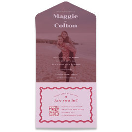 Daisy Wedding in einer Einladung