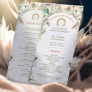 Daisy Wedding Programme Art Nouveau par Mucha
