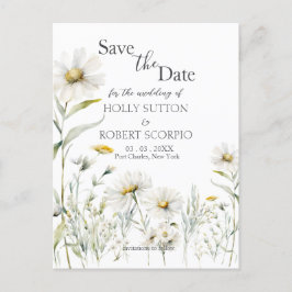 Daisy Wedding Save the Date Postkarte