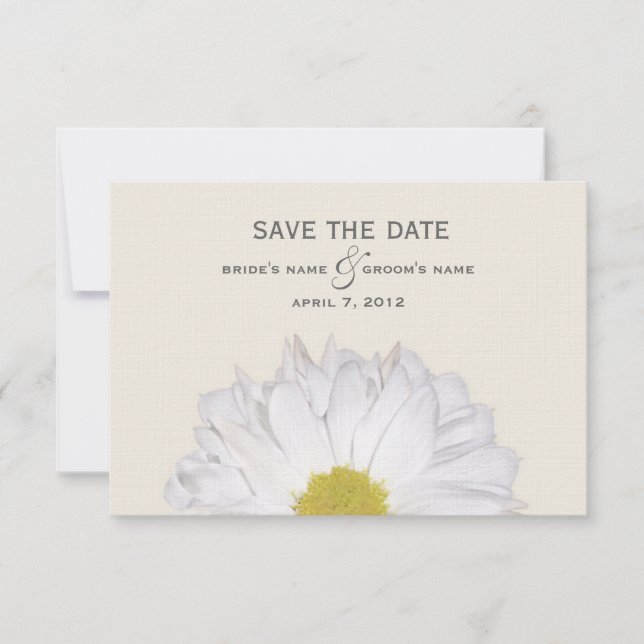 Daisy Wedding speichert das Datum Save The Date (Vorderseite)