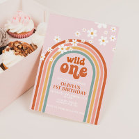Daisy Wild One boho floraler Regenbogen zum ersten