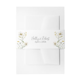 Daisy Wildblume Wedding Einladungsbanderole