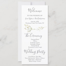 Daisy Wildblume Wedding Program