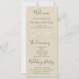 Daisy Wildblume Wedding Program