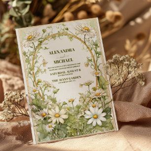 Daisy Wildblumen - Moderne Hochzeit Einladung