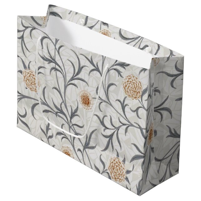 Daisy, William Morris große Geschenktasche Große Geschenktüte (Vorderseite Schrägansicht)