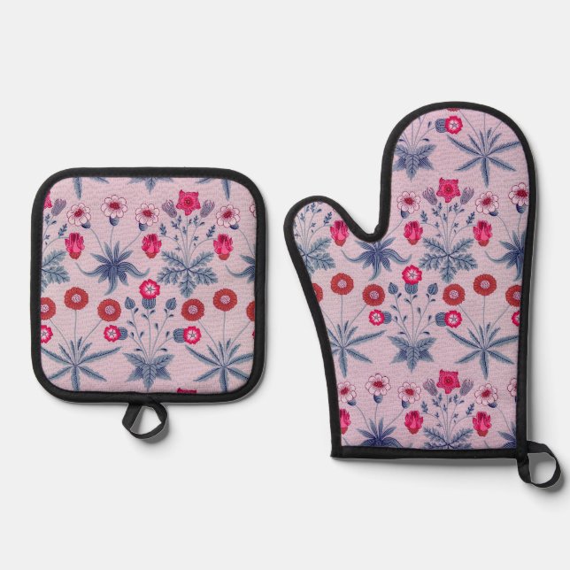 Daisy, William Morris Ofenhandschuh & Topflappen-Set (Vorderseite)