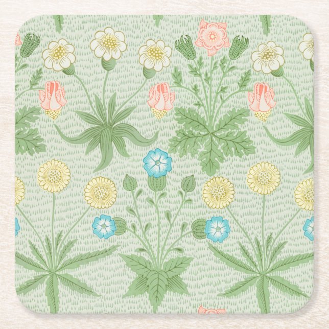 Daisy, William Morris Rechteckiger Pappuntersetzer (Vorderseite)
