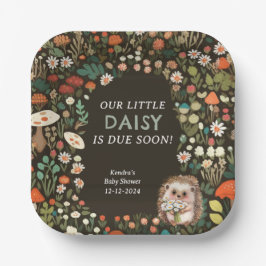 Daisy Woodland Animal Forest Baby Dusche Pappteller
