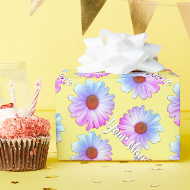 Daisy Wrapping Paper Personalisiert Gift Paper Geschenkpapier (Geburtstagsparty)
