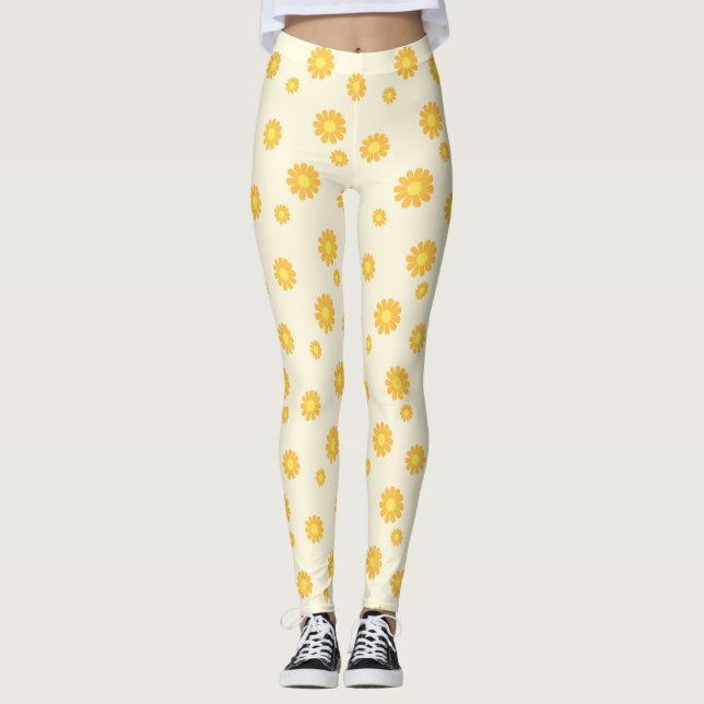 Daisy Yellow Leggings (Vorderseite)