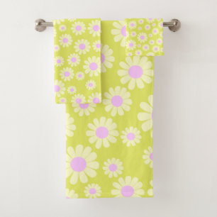 Daisy Yellow Limon Badhandtuch Set