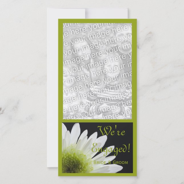 Daisy zur Ankündigung der Verlobung der Heirat (Vorderseite)