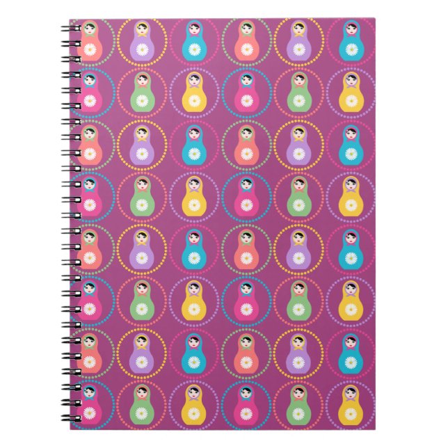 Daisyflower Matryoshka Notizblock (Vorderseite)