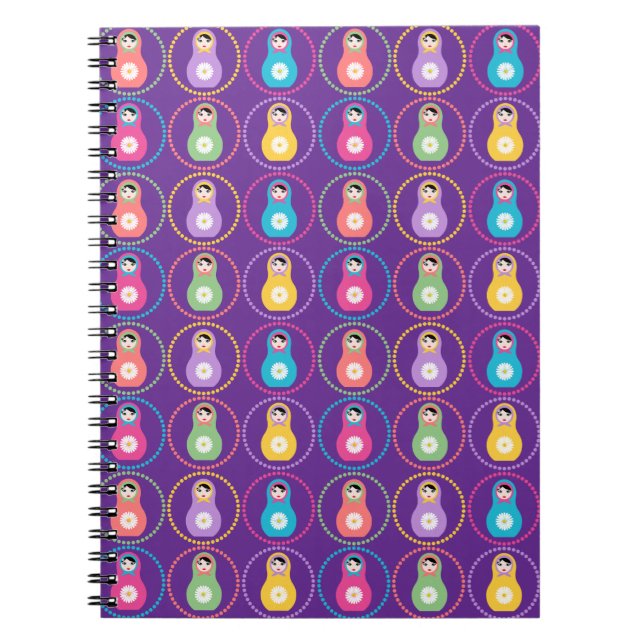 Daisyflower Matryoshka Notizblock (Vorderseite)