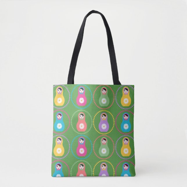 Daisyflower Matryoshka Tasche (Vorderseite)