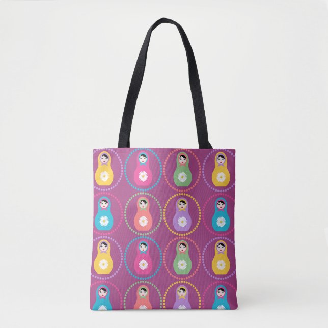 Daisyflower Matryoshka Tasche (Vorderseite)