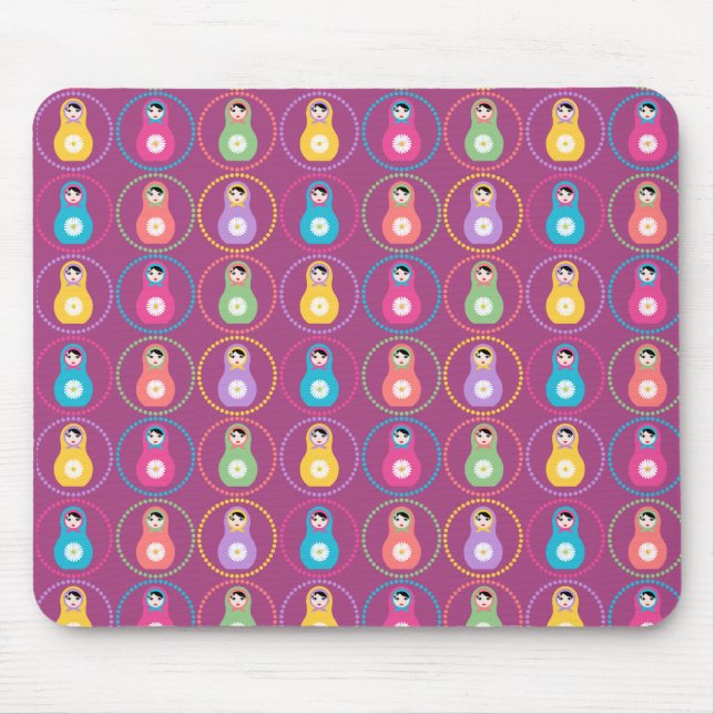 Daisyflower-Muster Mousepad (Vorne)