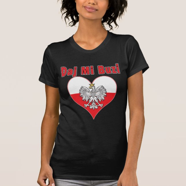 Daj Mi Buzi Eagle Heart T-Shirt (Vorderseite)